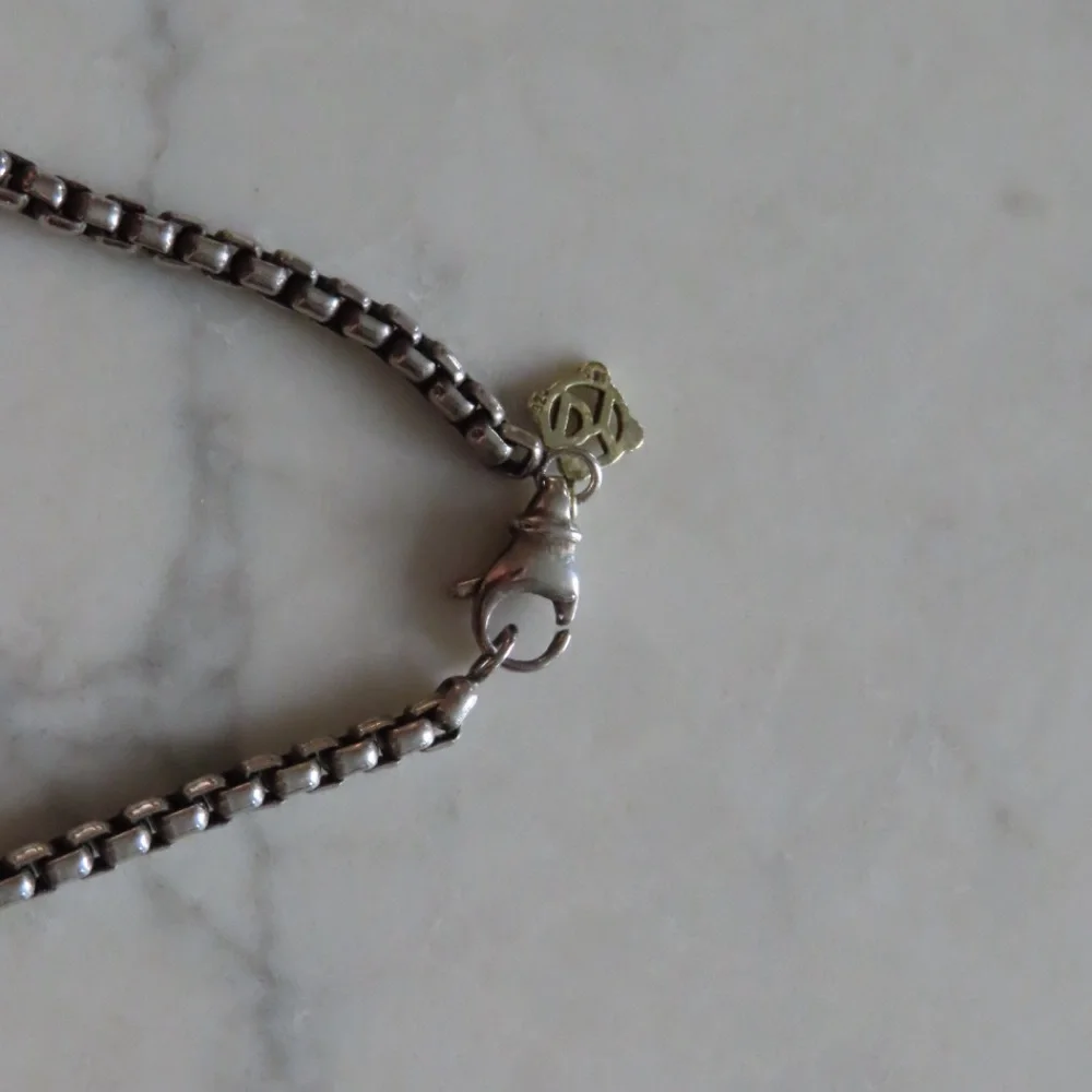 David Yurman Box Chain Necklace with medallion - Picture 4 of 16